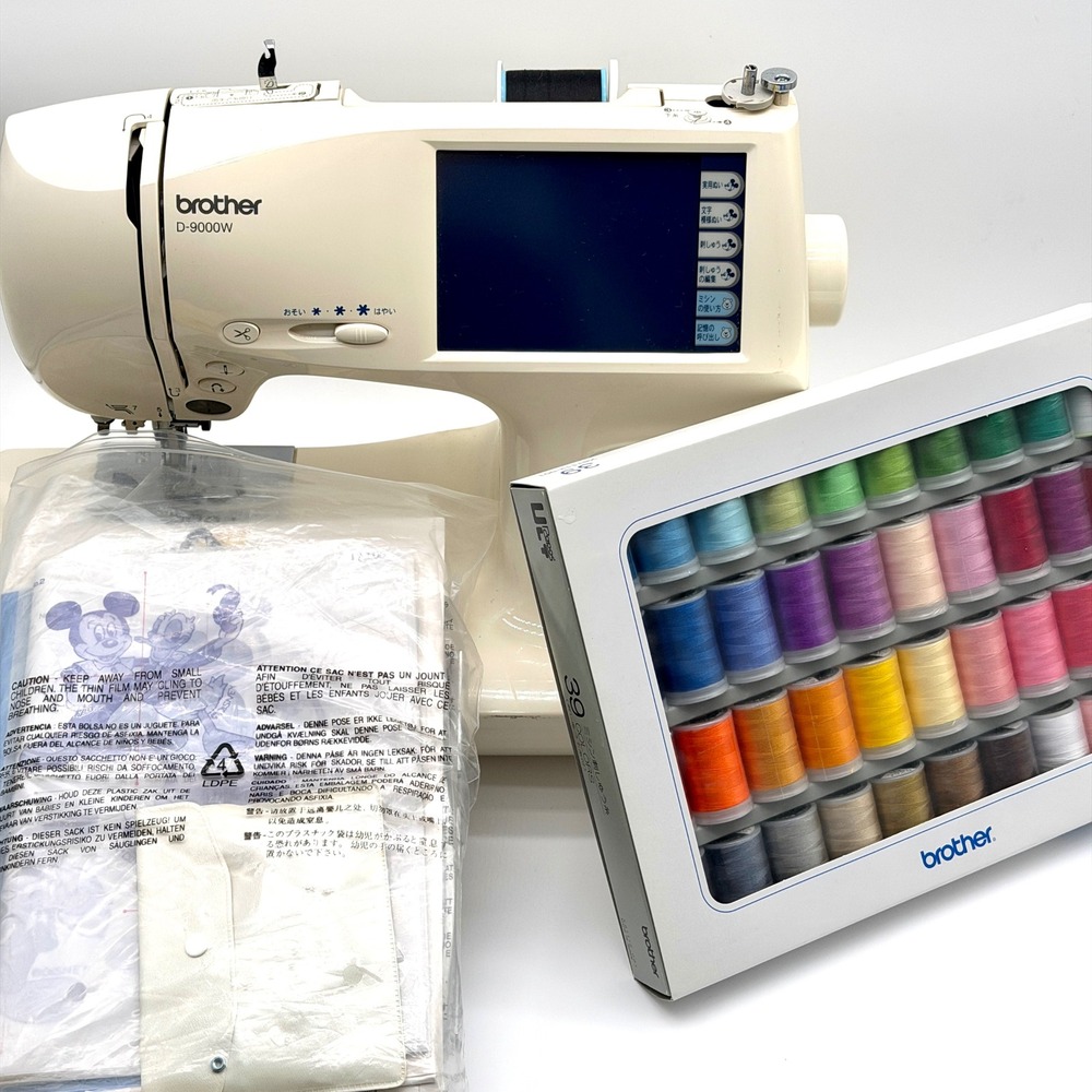 Brother D-9000W Disney Embroidery Sewing Machine with 39 Thread Set JAPANESE
